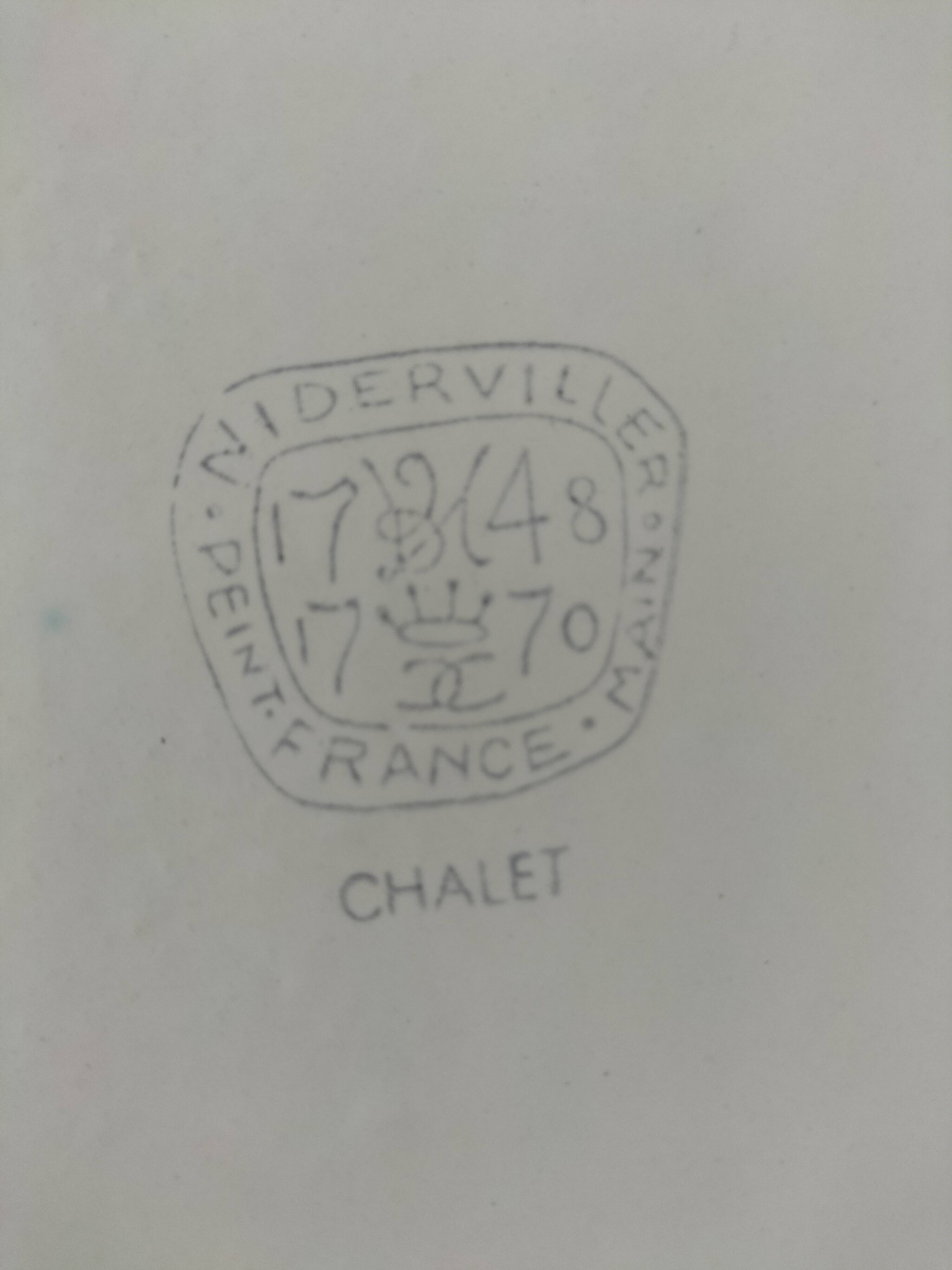 Trio d’assiettes Niderviller modèle Chalet, années 60-70 | Selency