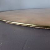 Oval top in mother-of-pearl and brass