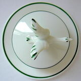 Limalonges porcelain butter decorated with bouquets of poppies
