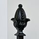 Large ornate cast iron hall tree coat stand with 12 hooks