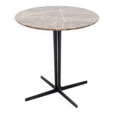 Table ronde reconditionnée TACCHINI Split Ø70 marbre brun 2nd choix