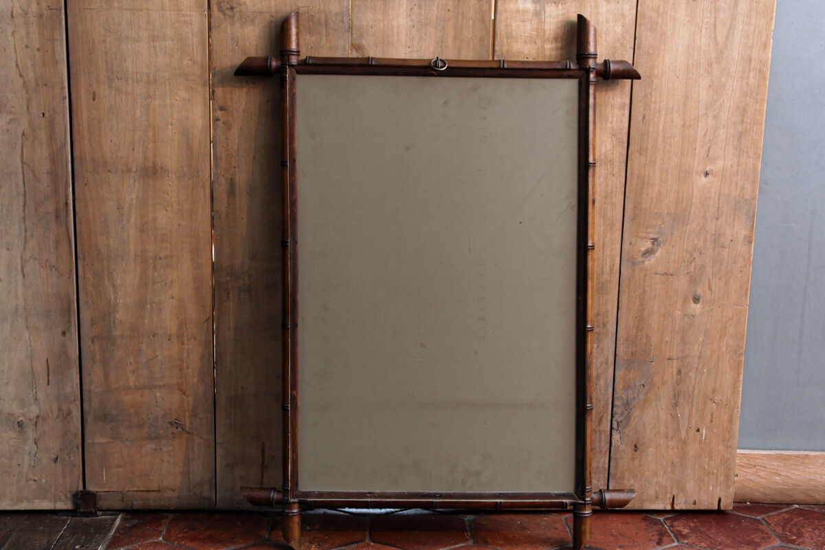 Bamboo mirror 85 x 62 cm