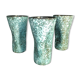 3 vases Ceramic Modernist Turquoise Free Form Nissy Annecy circa 1950