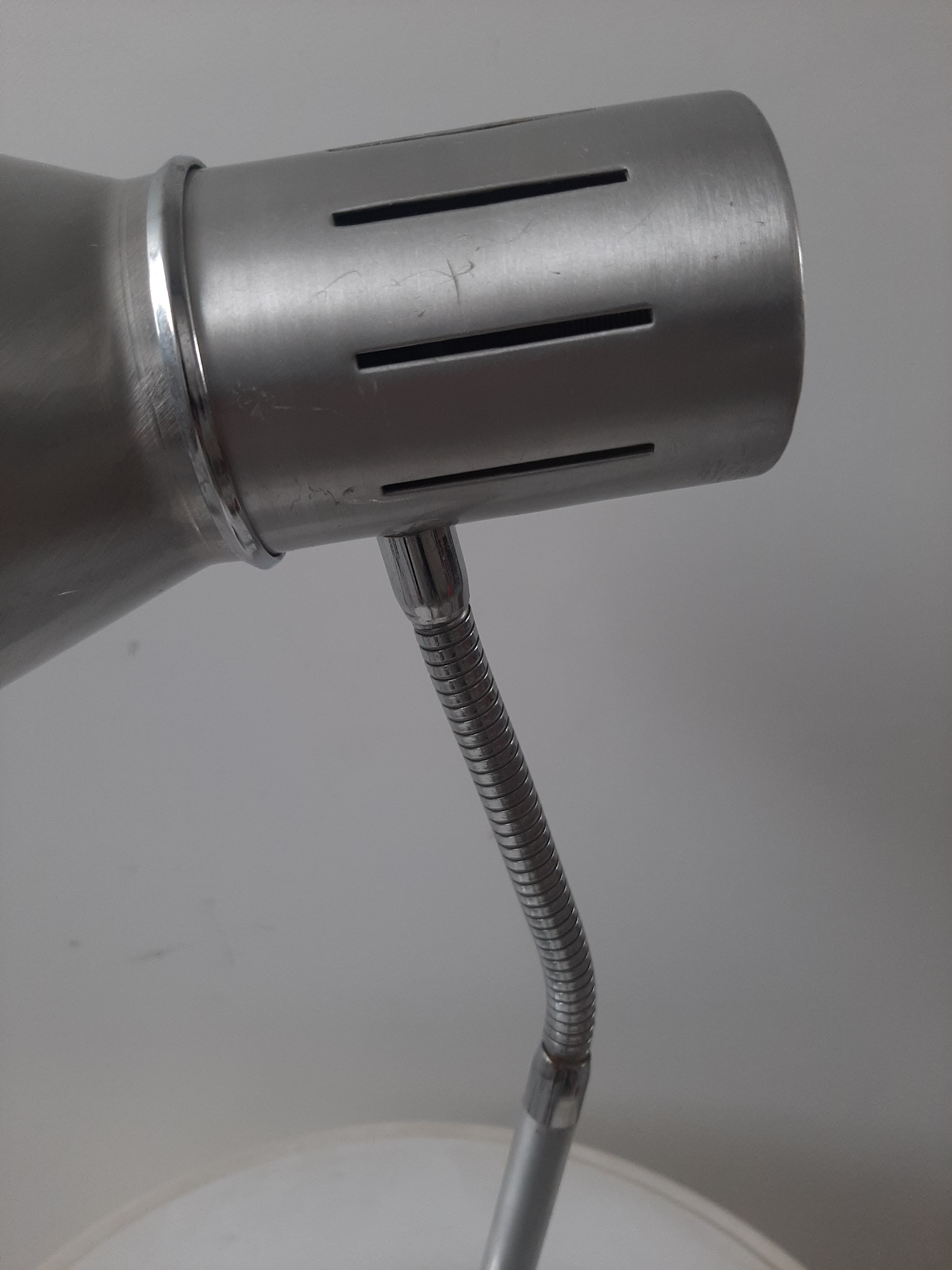 Vintage lamp 70s chrome and aluminum Veneta lumi