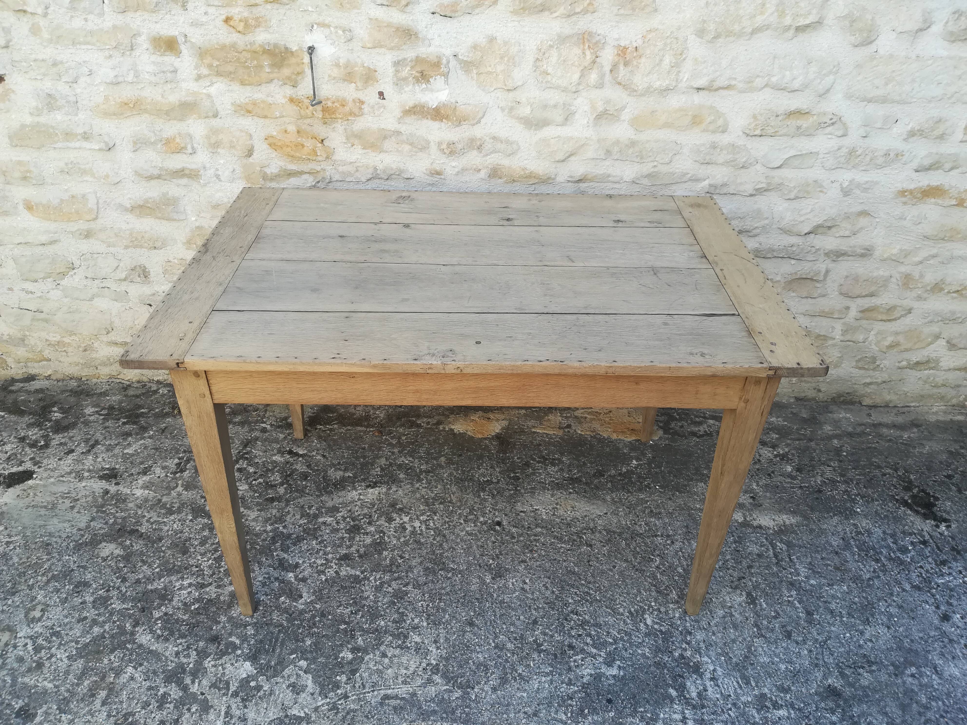 One drawer farm table