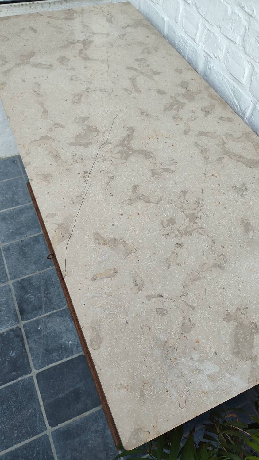 Art Deco oak and marble sideboard