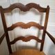 Paire de fauteuils paillés provençaux