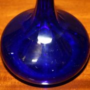 Sherry Carafe and Antique Bristol Blue Glasses