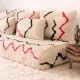 Handmade Azilal rug sofa 180 cm with soft cushions.