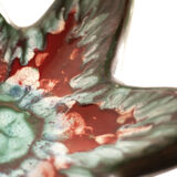 Flat ceramic Longwy Tourmalines, Made in France