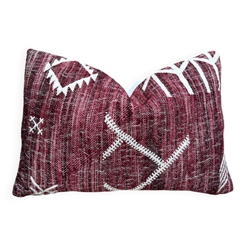 Handmade cushion cover in Berber wool: Moroccan Kilim cushion