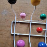 Multicoloured wall coat rack Hang it all Eames