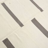 Beige & Gray Ethnic Kilim Rug, 225x276Cm