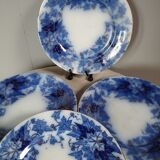 Set of 4 Bryonia model dessert plates from Sarreguemines U&C, between 1880 and 1900