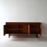 Scandinavian teak sideboard with doors and drawers, 1950s/60s