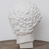 Greek head in matt white plaster