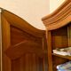 Antique wardrobe in solid oak and cherry (Louis XV style)