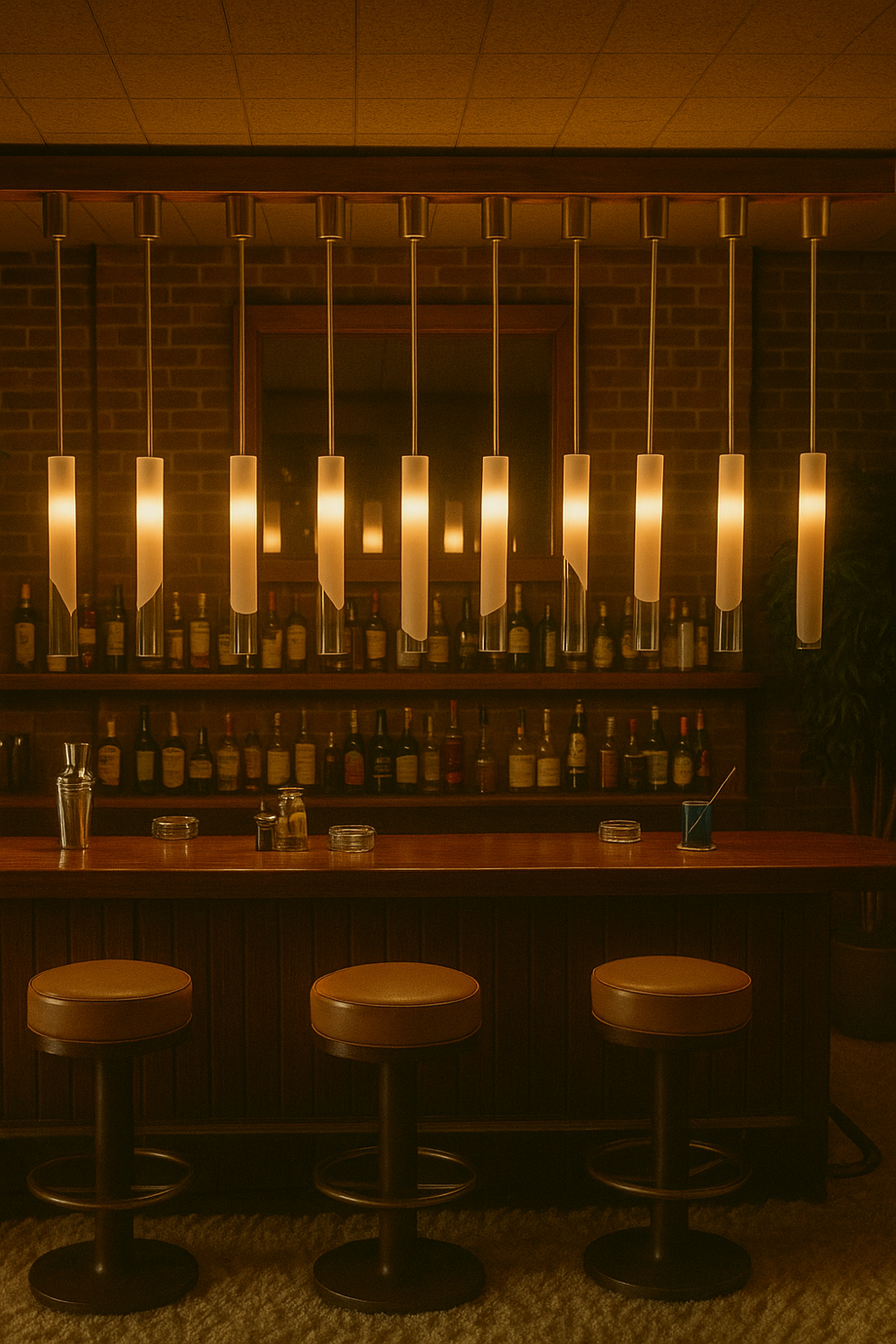 Series of 8 bar suspensions 1970