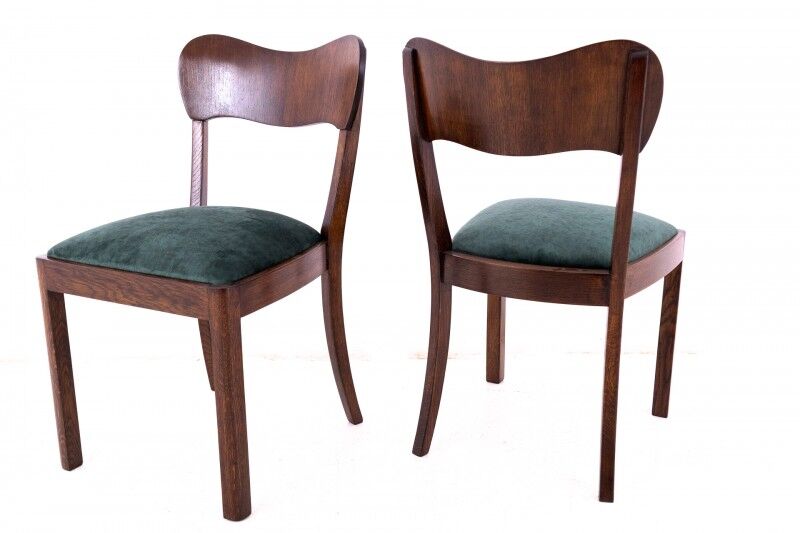 Art Deco table set, Poland, 1930s. After renovation.