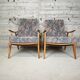 Paire de fauteuils vintage