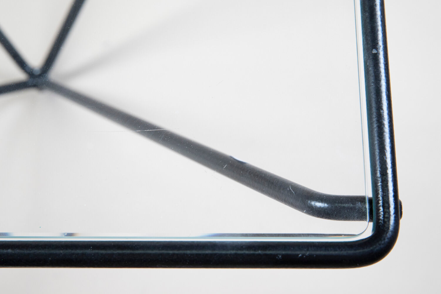 Metal and glass coffee table