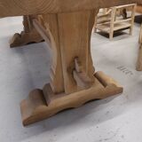 Solid oak monastery table