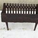 Foyer grille de cheminée  en fonte pour bûches L 38 cm