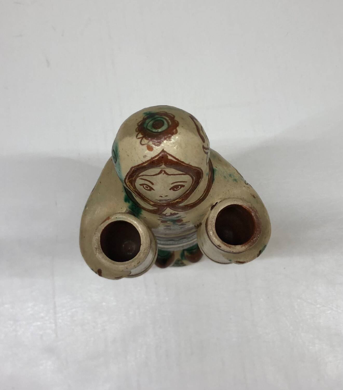 Handcrafted anthropomorphic candlestick