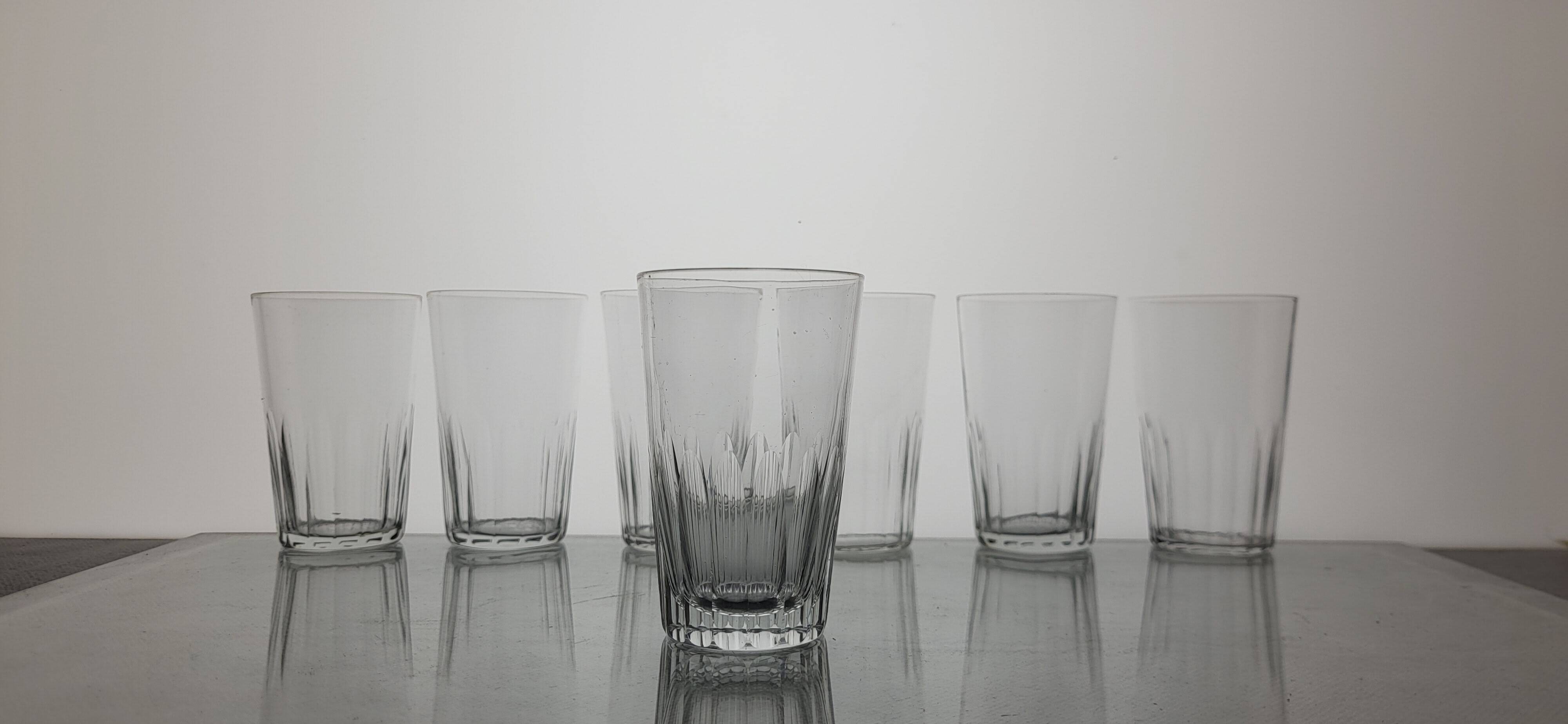 7 verres à vin / Vodka 1930