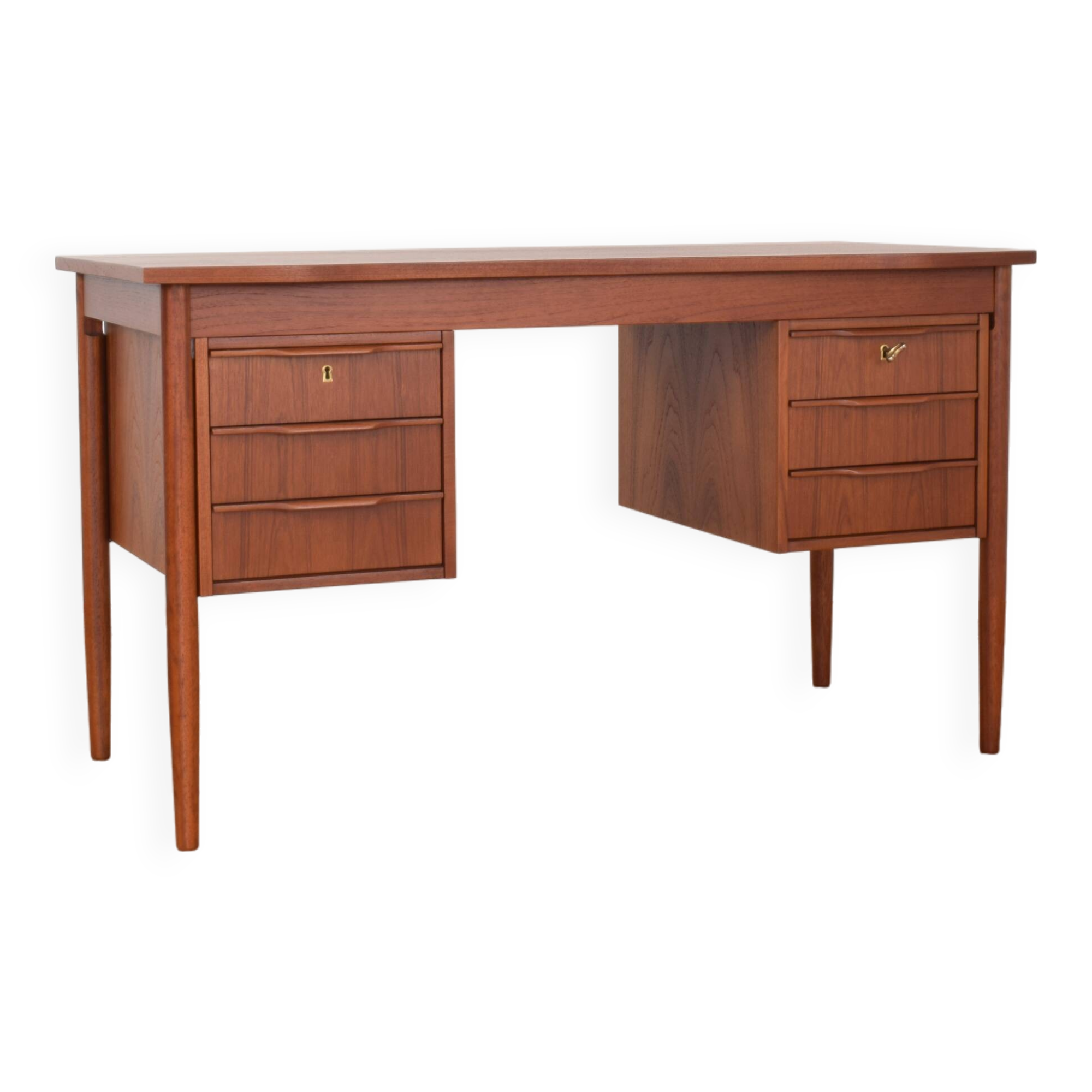 Mid-Century Danish Teak Desk, 1960s.