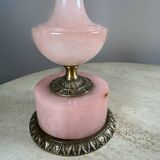 Pink alabaster lamps from the 60s (X2)