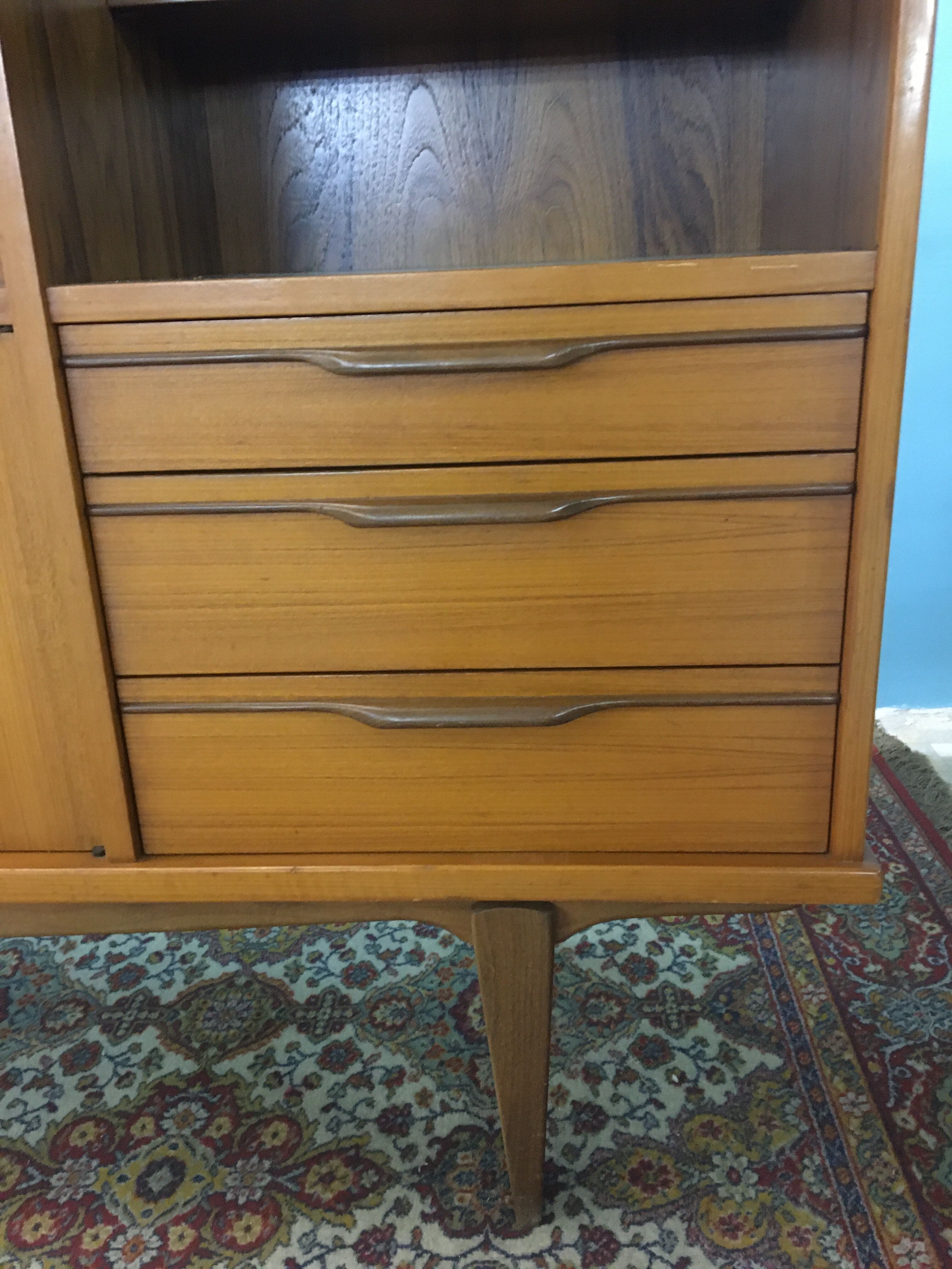 High teak and walnut sideboard 1960