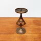 Brutalist metal candlestick mid-century