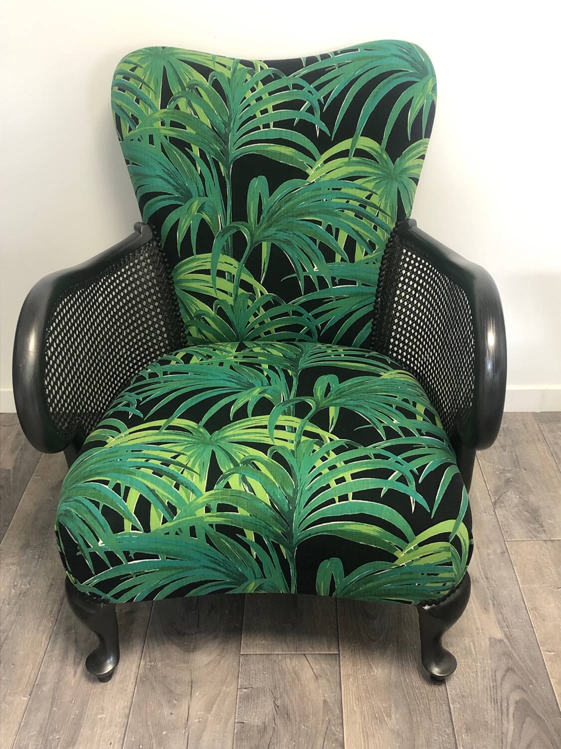 Chippendale chair and pouf