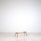 Side table by Max Kment in walnut / glass