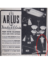 2 Appliques "torch" of Arlus 1950