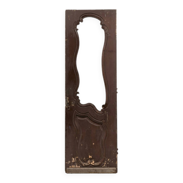 Ancienne porte de magasin vitrée en chêne