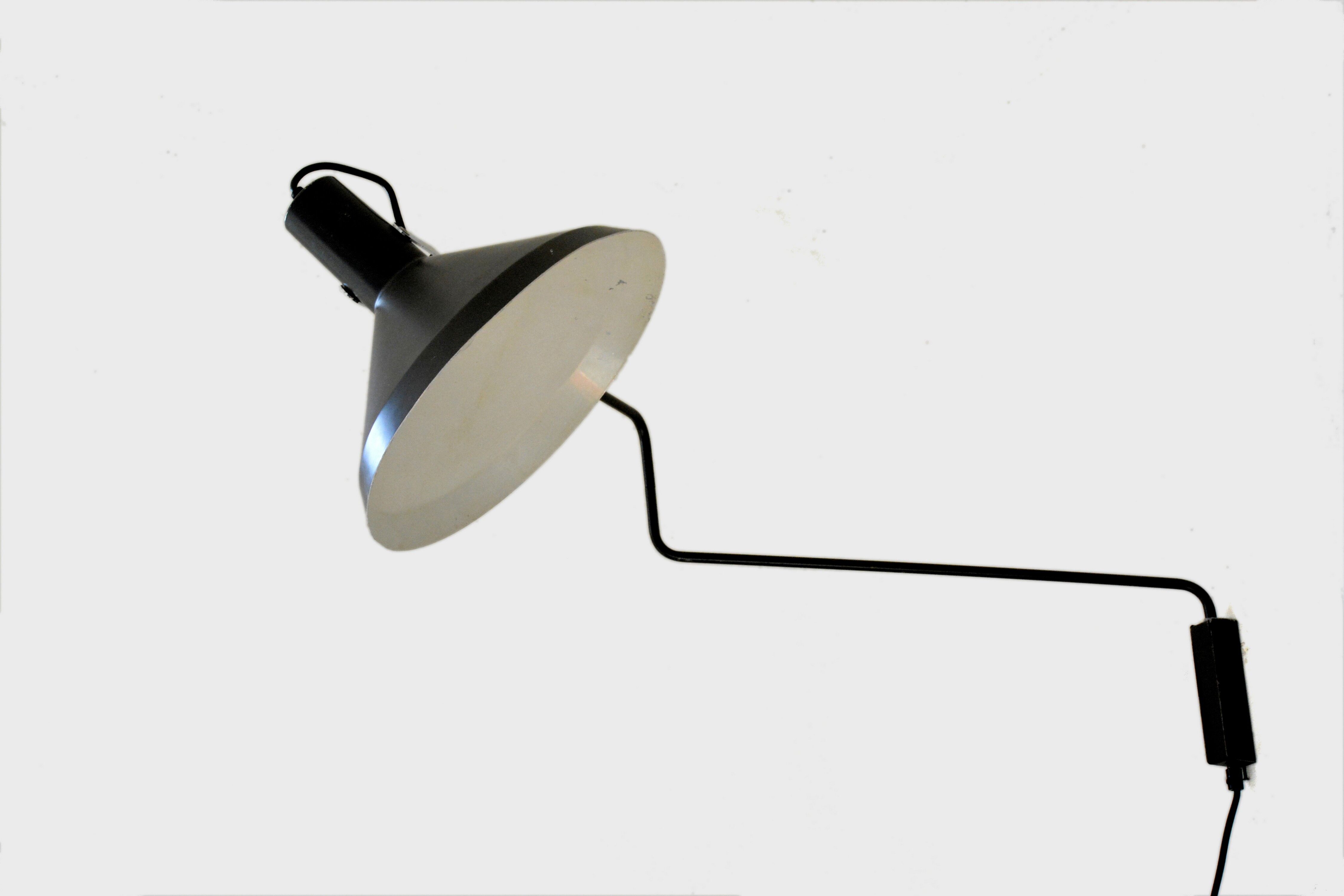 Hoogervorst Paperclip wall lamp, 50s