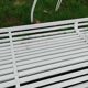 Banc de jardin ancien avec pieds en fer