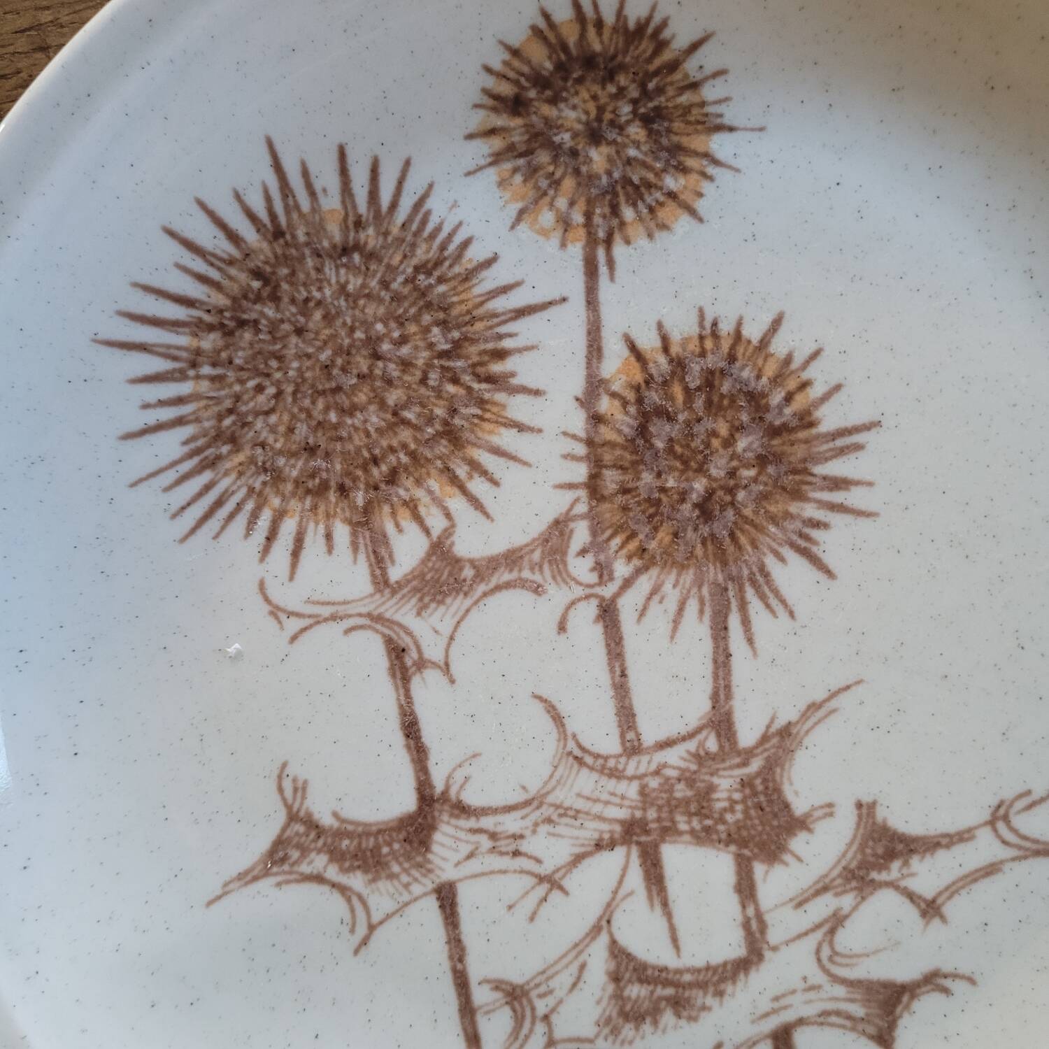 Stoneware Plates – Thistle Decor – Circa 1970