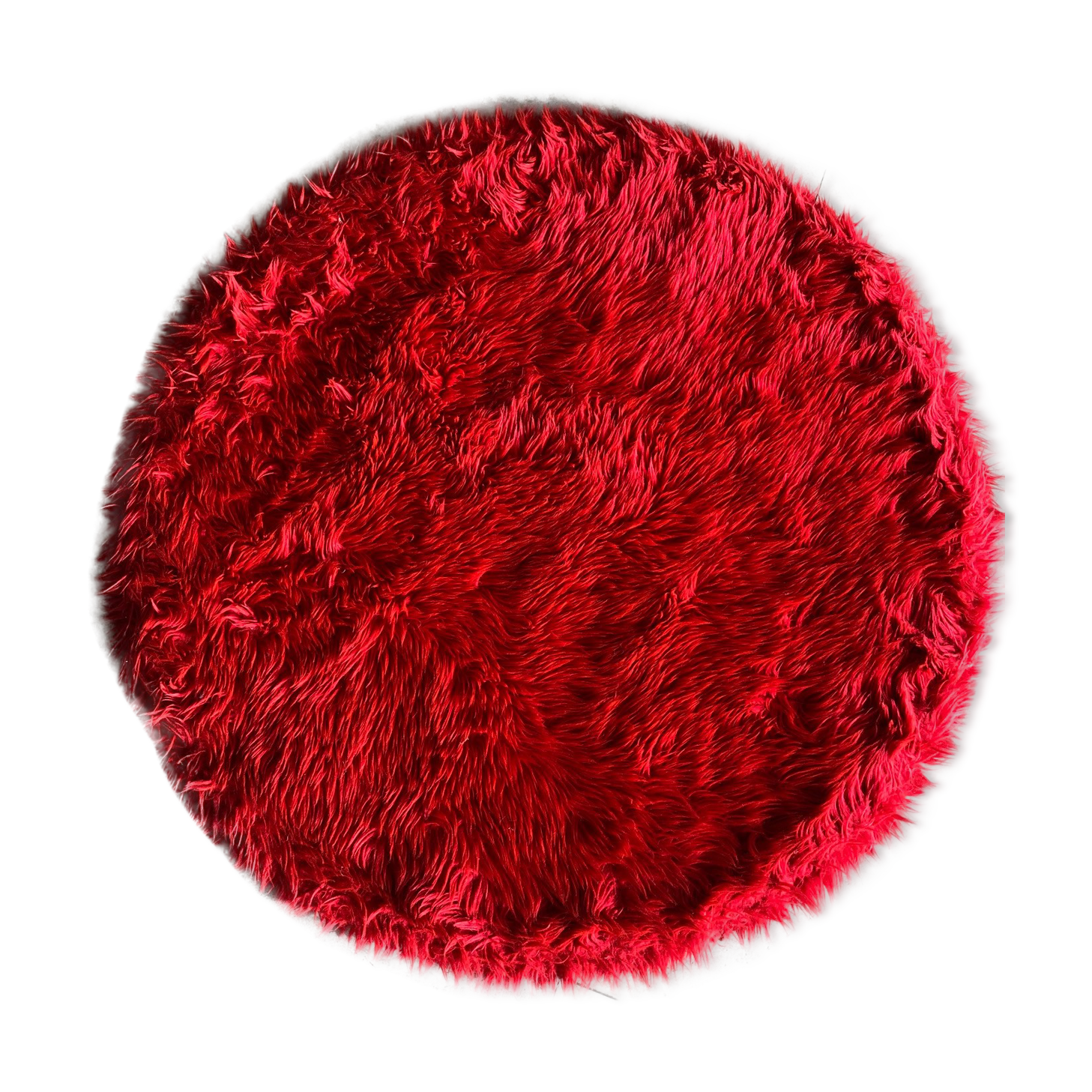 Red round carpet 65cm
