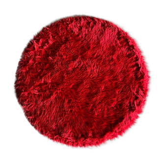Red round carpet 65cm