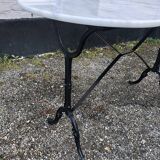 Table de bistrot en marbre