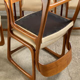 6 Baumann chairs foot sled