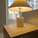 Mid-century solid marble table lamp Bergbom Sweden 1960s