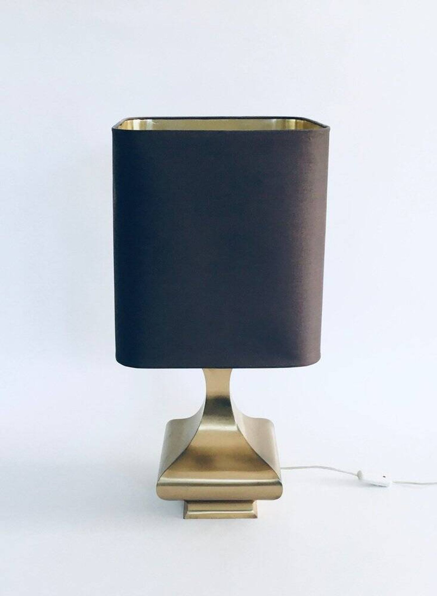 Hollywood Regency Style Brass Table Lamp, 1970s