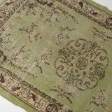 Green Oushak Turkish Carpet sku 861