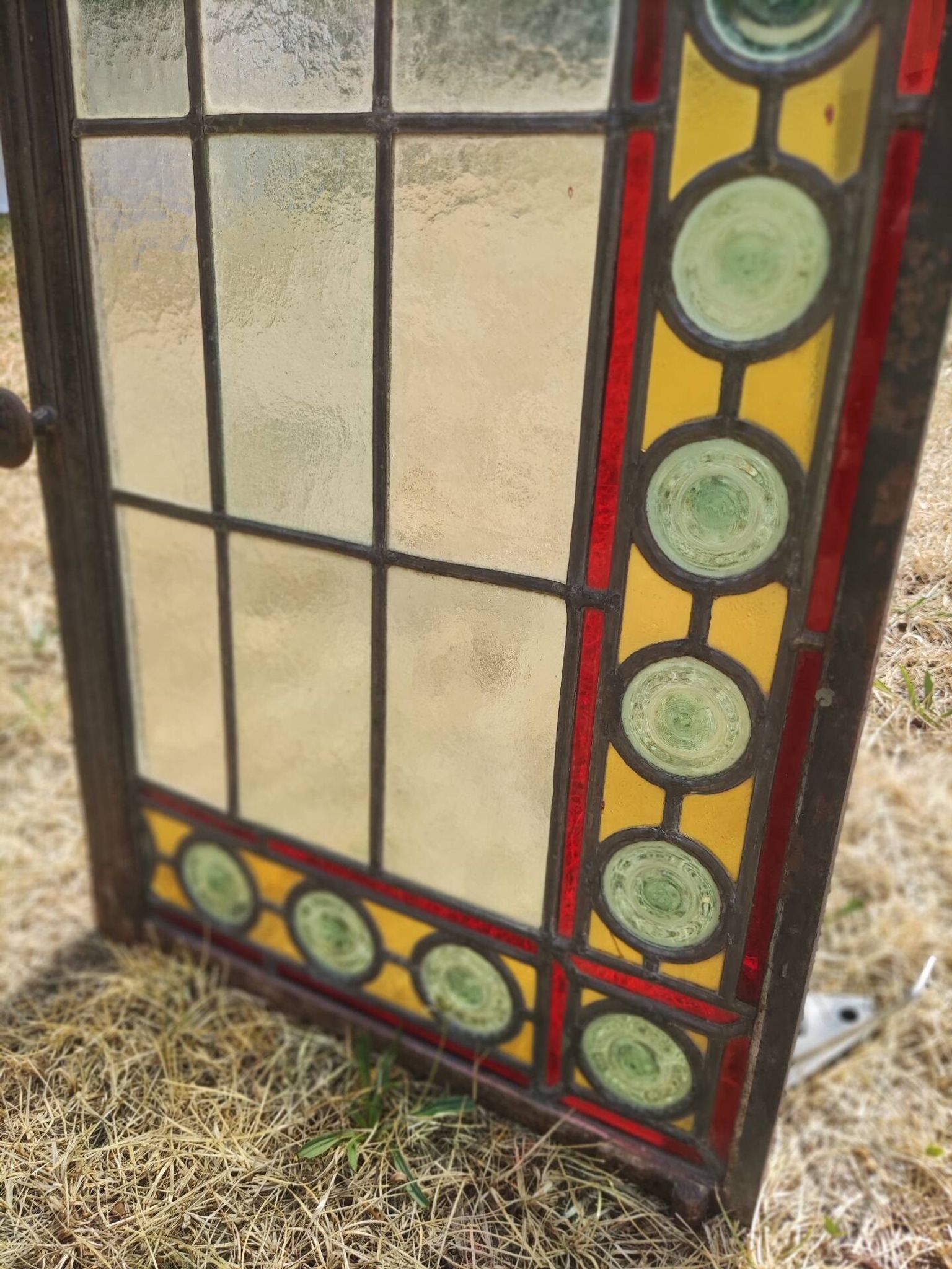 Old stained glass window