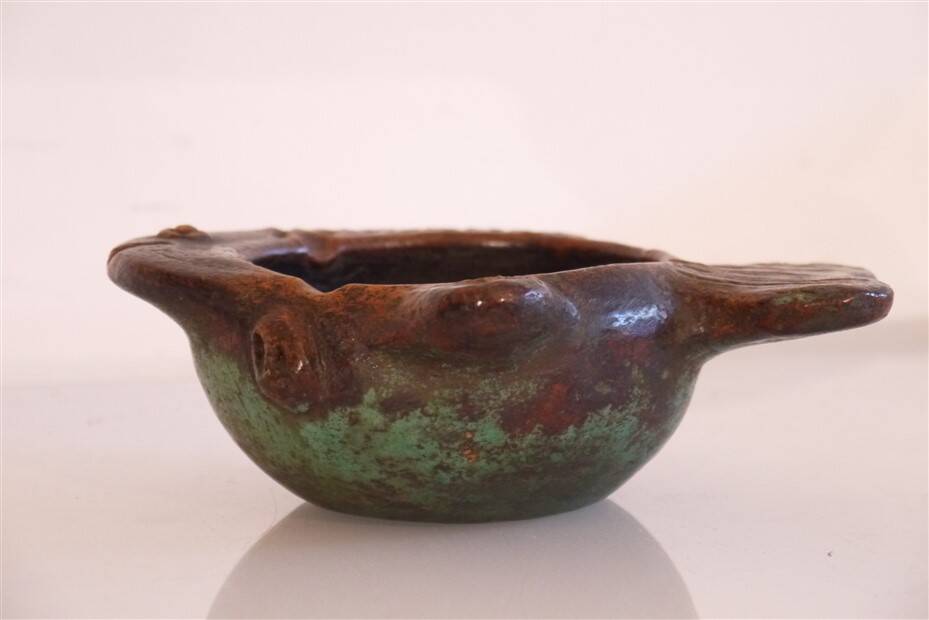 Empty ceramic pocket in the shape of a fish 1960