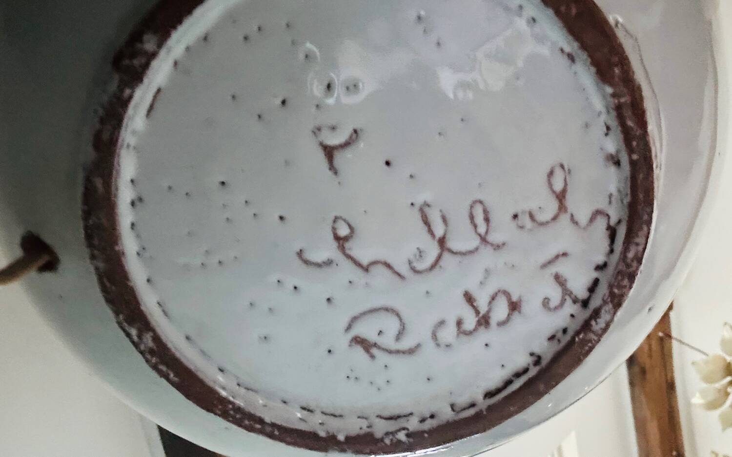 Large ceramic floor lamp